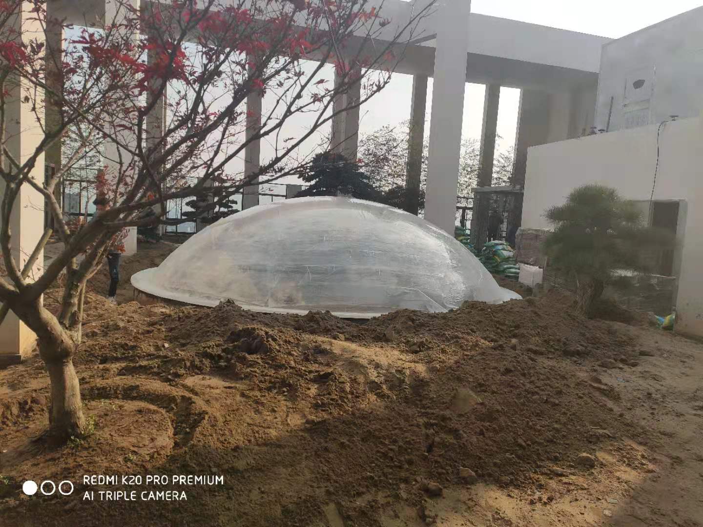 潤泰大廈樓頂花園亞克力穹頂